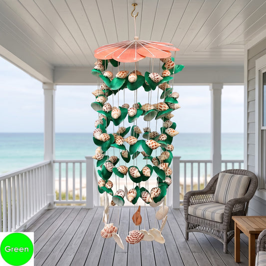 Handmade Seashell Wind Chime – Feng Shui Coastal Home, Restaurant & Beach House Decor