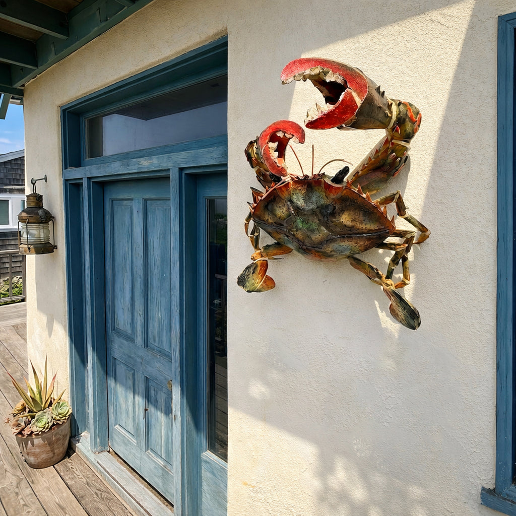  Crab Wall Art Decor – Coastal Nautical Beach House Decoration 