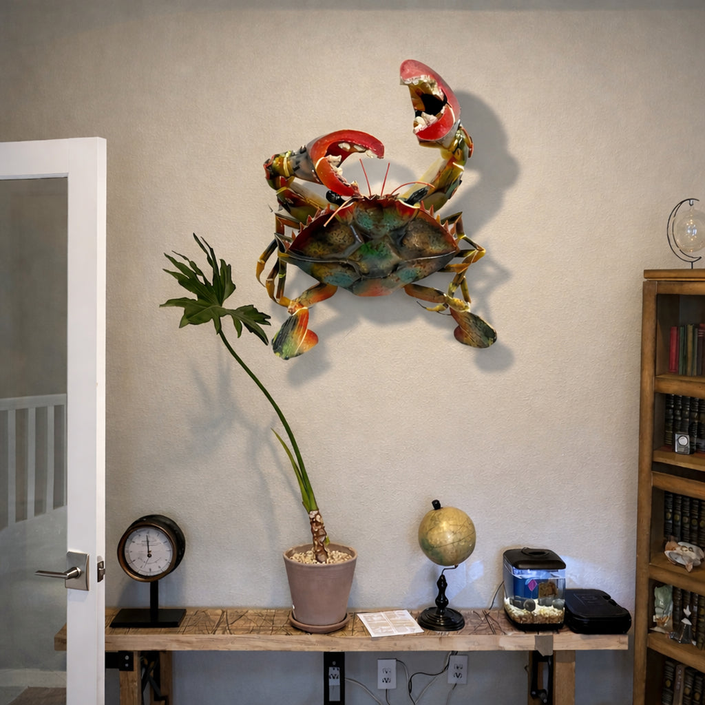  Crab Wall Art Decor – Coastal Nautical Beach House Decoration 
